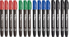 Artline Supreme Permanent Markers - Assorted Colours 15 pack