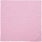 Plain Bandana 100% COTTON Head Wrap Durag Bandanna Summer Biker Scarf Mask - Light Pink