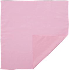 Plain Bandana 100% COTTON Head Wrap Durag Bandanna Summer Biker Scarf Mask - Light Pink