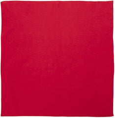 Plain Bandana 100% COTTON Head Wrap Durag Bandanna Summer Biker Scarf Mask - Red