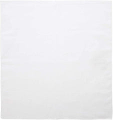 BANDANA Paisley 100% COTTON Head Wrap Durag Bandanna Summer Biker Scarf Mask - White (Plain)