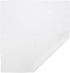 Plain Bandana 100% COTTON Head Wrap Durag Bandanna Summer Biker Scarf Mask - White