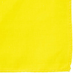 Plain Bandana 100% COTTON Head Wrap Durag Bandanna Summer Biker Scarf Mask - Yellow
