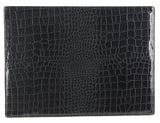 de Burg 4 Piece Table Place Mat Set Placemat with Croc Pattern - Blue