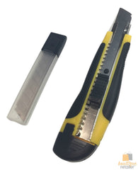 3x BOX CUTTERS Knife Retractable Blade Snap Off Razor 18mm Durable Opener BULK