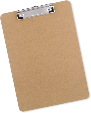 WOODEN A4 CLIPBOARD Hardboard Menu Clip Office Restaurant Writing Board Holder