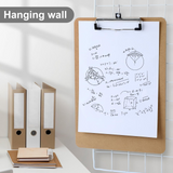 WOODEN A4 CLIPBOARD Hardboard Menu Clip Office Restaurant Writing Board Holder