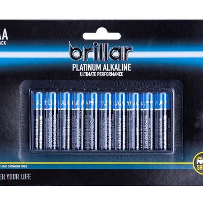 10 Pack AAA Platinum Alkaline Battery LR03 1.5V Long Lasting Power Home Office