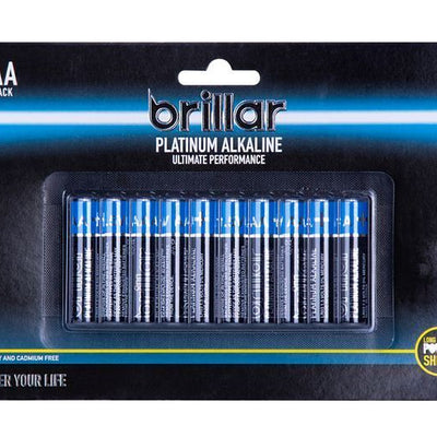 10 Pack AAA Platinum Alkaline Battery LR03 1.5V Long Lasting Power Home Office