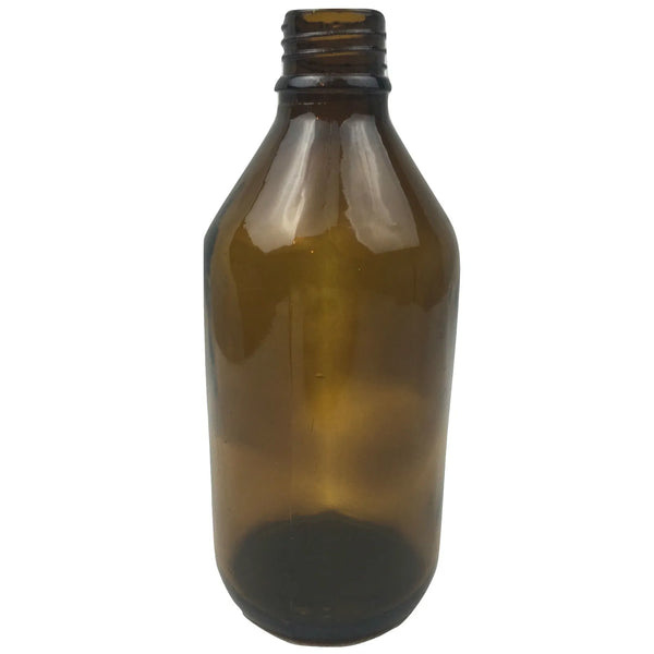 600ml Vintage Brown Glass Vase without Lid/Cap (Flowers not included)