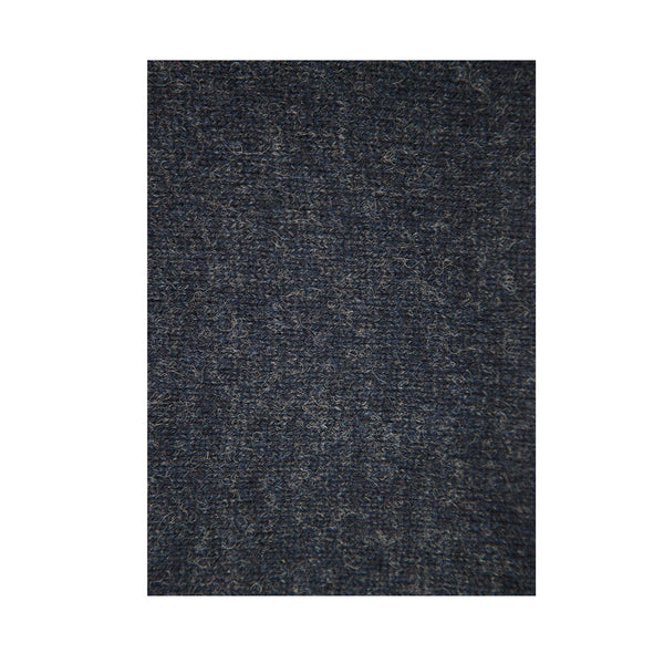 100% SHETLAND RAGG WOOL CREW Round Neck Knit JUMPER Pullover Mens Sweater Knitted - Navy - XXL