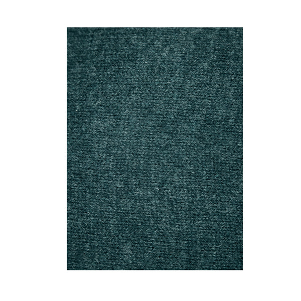 100% SHETLAND RAGG WOOL CREW Round Neck Knit JUMPER Pullover Mens Sweater Knitted - Sherwood - L