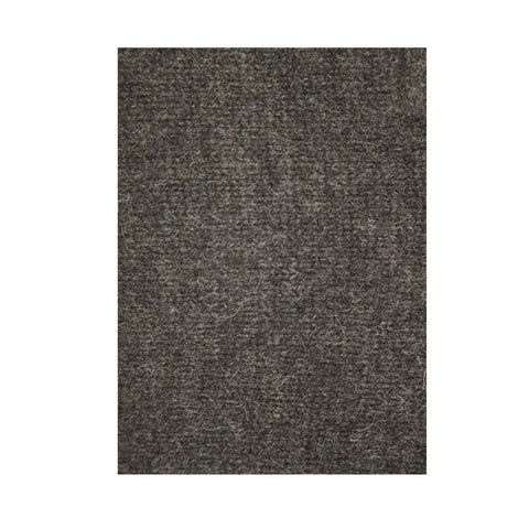 100% SHETLAND RAGG WOOL Half Zip Up Knit JUMPER Pullover Mens Sweater Knitted - Charcoal