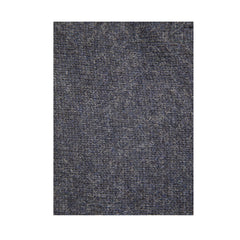 100% SHETLAND RAGG WOOL Half Zip Up Knit JUMPER Pullover Mens Sweater Knitted - Denim Blue (45) - 3XL - S
