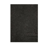 100% SHETLAND RAGG WOOL Half Zip Up Knit JUMPER Pullover Mens Sweater Knitted - Plain Black - S