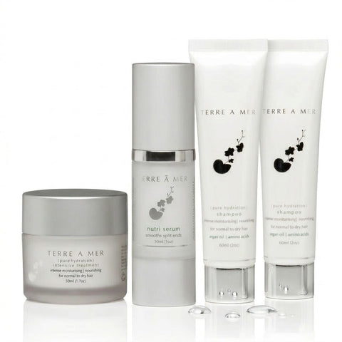 TERRE A MER Pure Hydration Moisture Keratin Aftercare (Travel Hair Repair Kit)