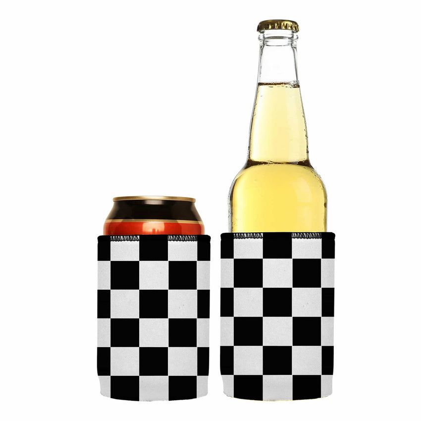 Large Checkerboard Stubby Cooler 2-Pack - Standard