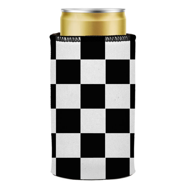 Large Checkerboard Stubby Cooler 2-Pack - Standard