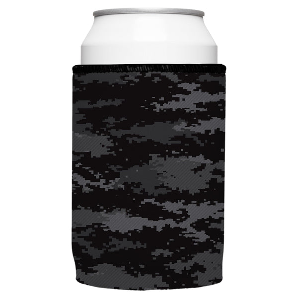 Digital Pixel Black Camo Stubby Cooler 2-Pack - Standard