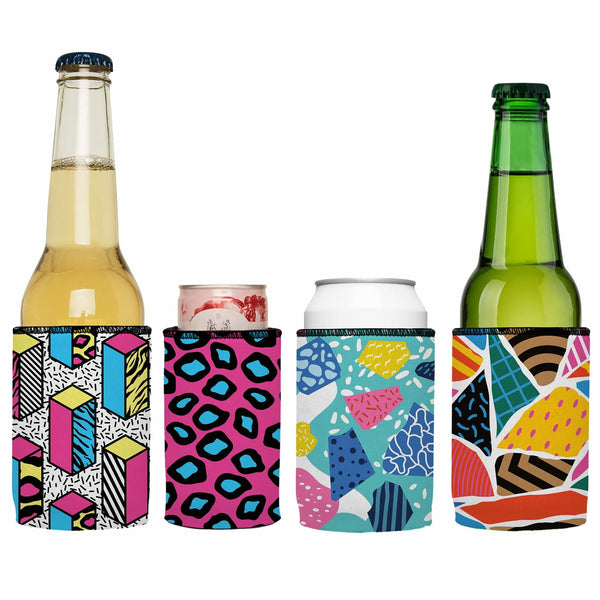 80s Shapes Stubby Cooler 4-Pack - Standard