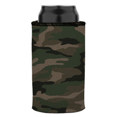 Green Camo Dot Pattern Stubby Cooler - Standard