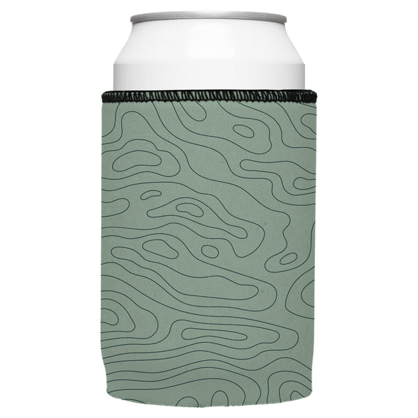 Topographic Map Stubby Cooler 2-Pack - Standard