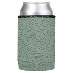 Topographic Map Stubby Cooler - Standard