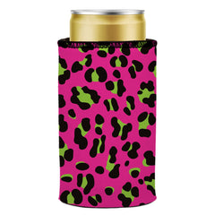 80s Leopard Print Stubby Cooler - Standard