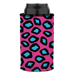 Pink Leopard Print Stubby Cooler - Standard