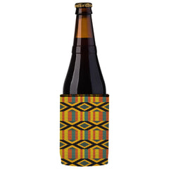 Ghana Kente Pattern Stubby Cooler 2-Pack - Standard