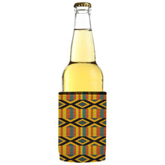 Ghana Kente Pattern Stubby Cooler 2-Pack - Standard
