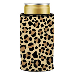 Leopard Print Stubby Cooler - Standard