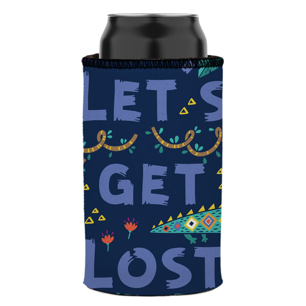 Lets Get Lost in the Wild Stubby Cooler - Standard