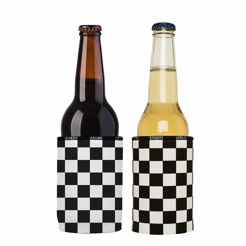 Small Checkerboard Stubby Cooler 2-Pack - Standard