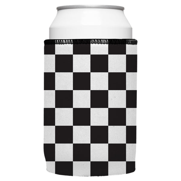 Small Checkerboard Stubby Cooler 2-Pack - Standard