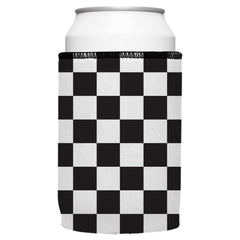 Small Checkerboard Stubby Cooler 2-Pack - Standard