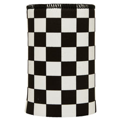Small Checkerboard Stubby Cooler - Standard