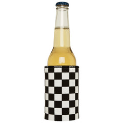 Small Checkerboard Stubby Cooler - Standard