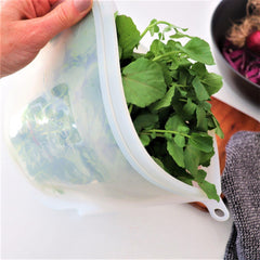 1500mL - Reusable Food Grade Silicone Zip Lock Food Pouch