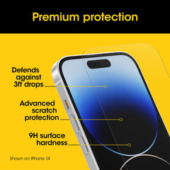 OtterBox Screen Protector Premium Glass for Apple iPhone 15 Pro - Clear