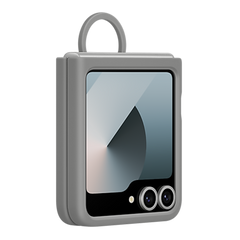 Samsung Silicone Case with Ring for Galaxy Z Flip6 - Grey