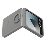 Samsung Silicone Case with Ring for Galaxy Z Flip6 - Grey