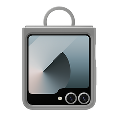 Samsung Silicone Case with Ring for Galaxy Z Flip6 - Grey