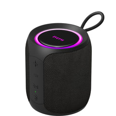 EFM Austin Mini Bluetooth Speaker with LED Colour Glow - Charcoal Black