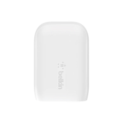Belkin Dual PD Wall Charger with PPS - 42W Fast Charging for iPhone & Android, 1x USB-C (30W) & 1x USB-A (12W) - White
