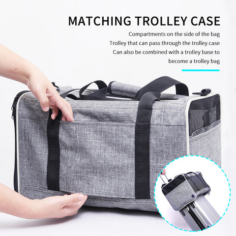 Ondoing Foldable Pet Carrier Bag Cat Dog Soft Crate Cage Kennel Tent Travel Portable Car