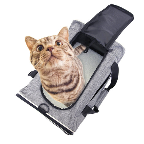 Ondoing Foldable Pet Carrier Bag Cat Dog Soft Crate Cage Kennel Tent Travel Portable Car