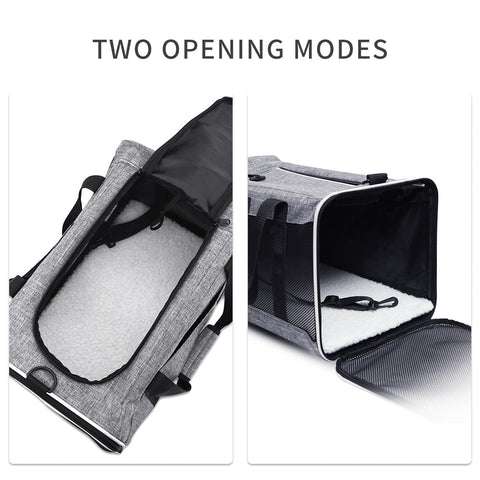 Ondoing Foldable Pet Carrier Bag Cat Dog Soft Crate Cage Kennel Tent Travel Portable Car