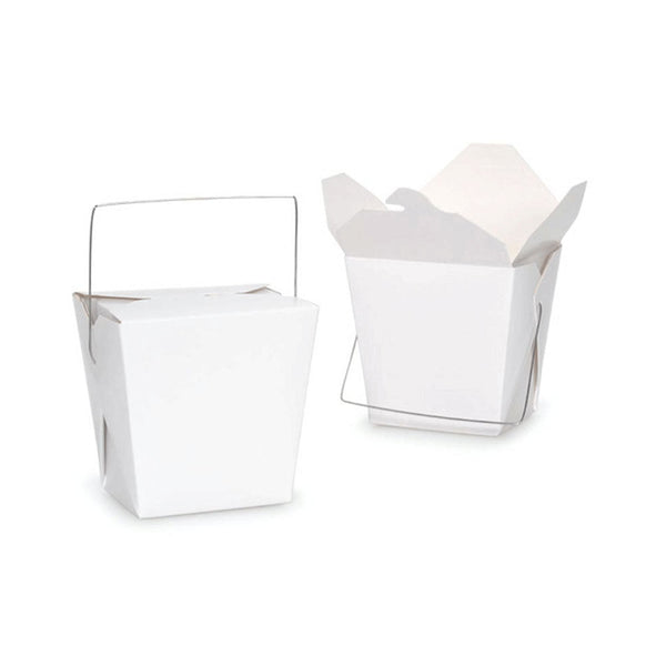 Bulk Packs 450  x 780ML/26oz White Noodle Box With Metal Handle