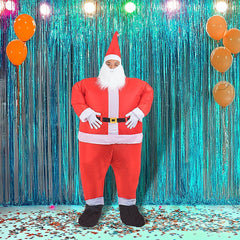 SANTA Fancy Dress Inflatable Suit -Fan Operated Costume